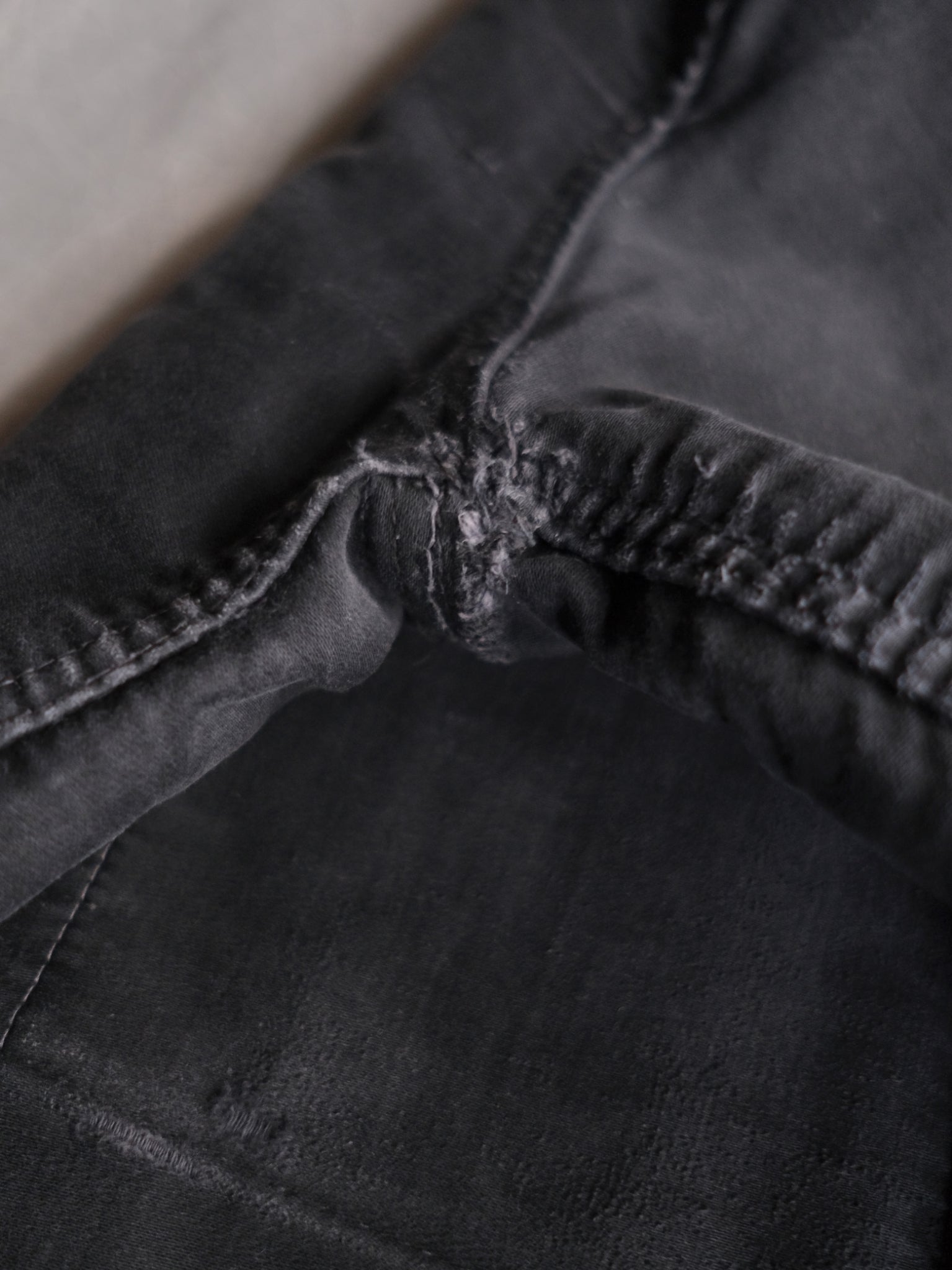 1950's "Le Mont St Michel" French Black Moleskin Work Jacket / 法國工作外套