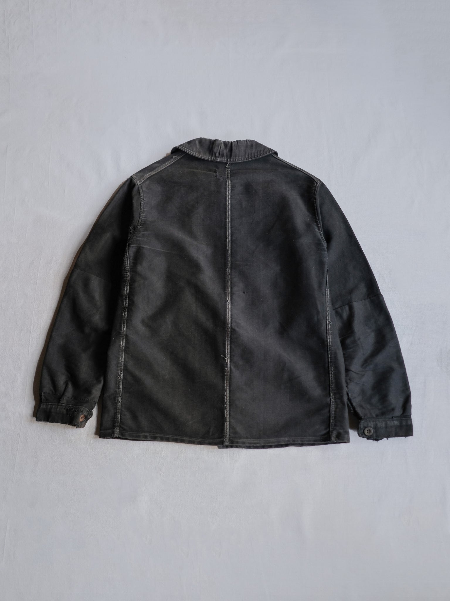 1940’s "Le Rustic" French Black Moleskin Work Jacket / 法國黑色工作外套