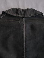 1940’s "Le Rustic" French Black Moleskin Work Jacket / 法國黑色工作外套