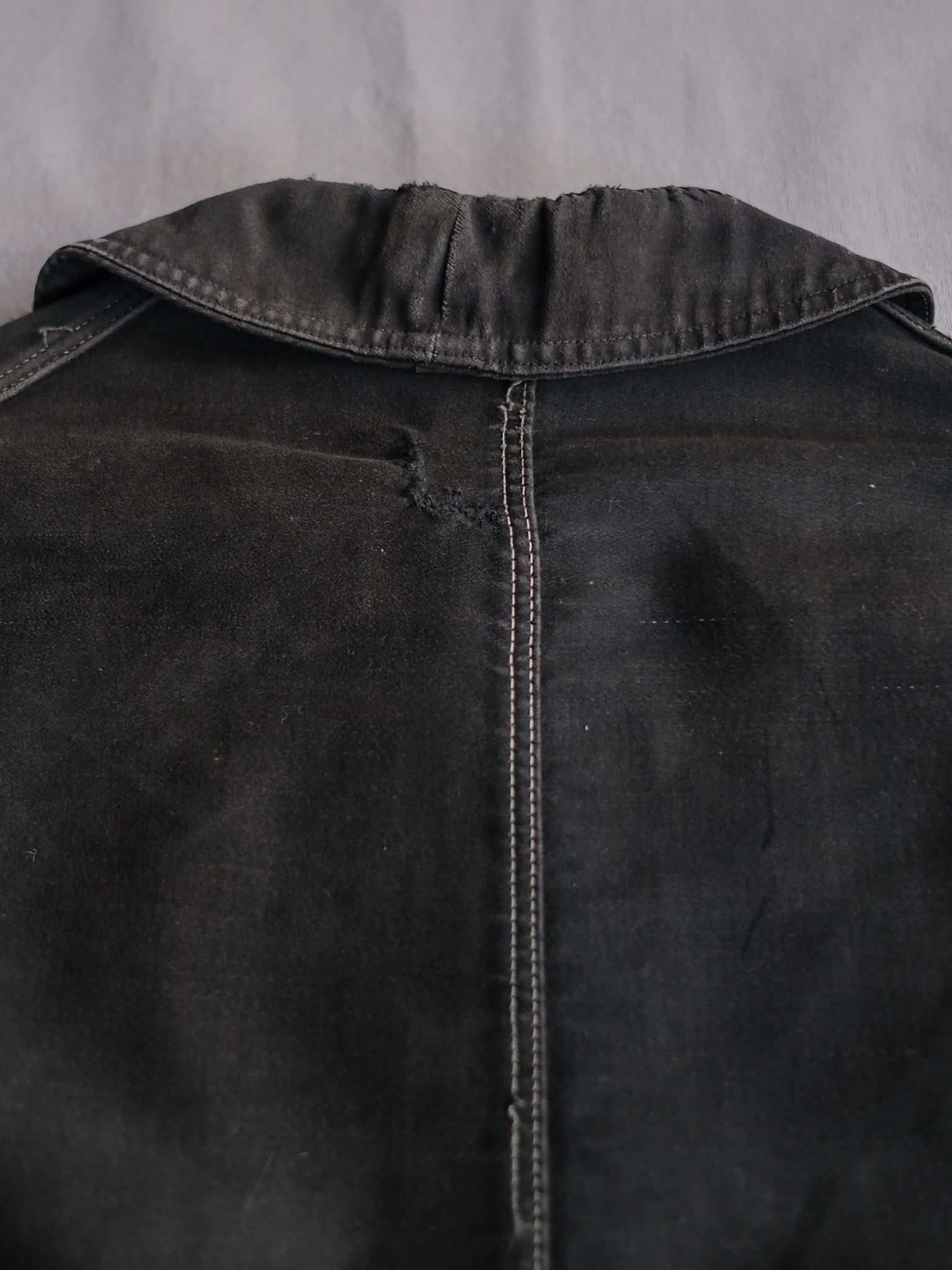 1940’s "Le Rustic" French Black Moleskin Work Jacket / 法國黑色工作外套