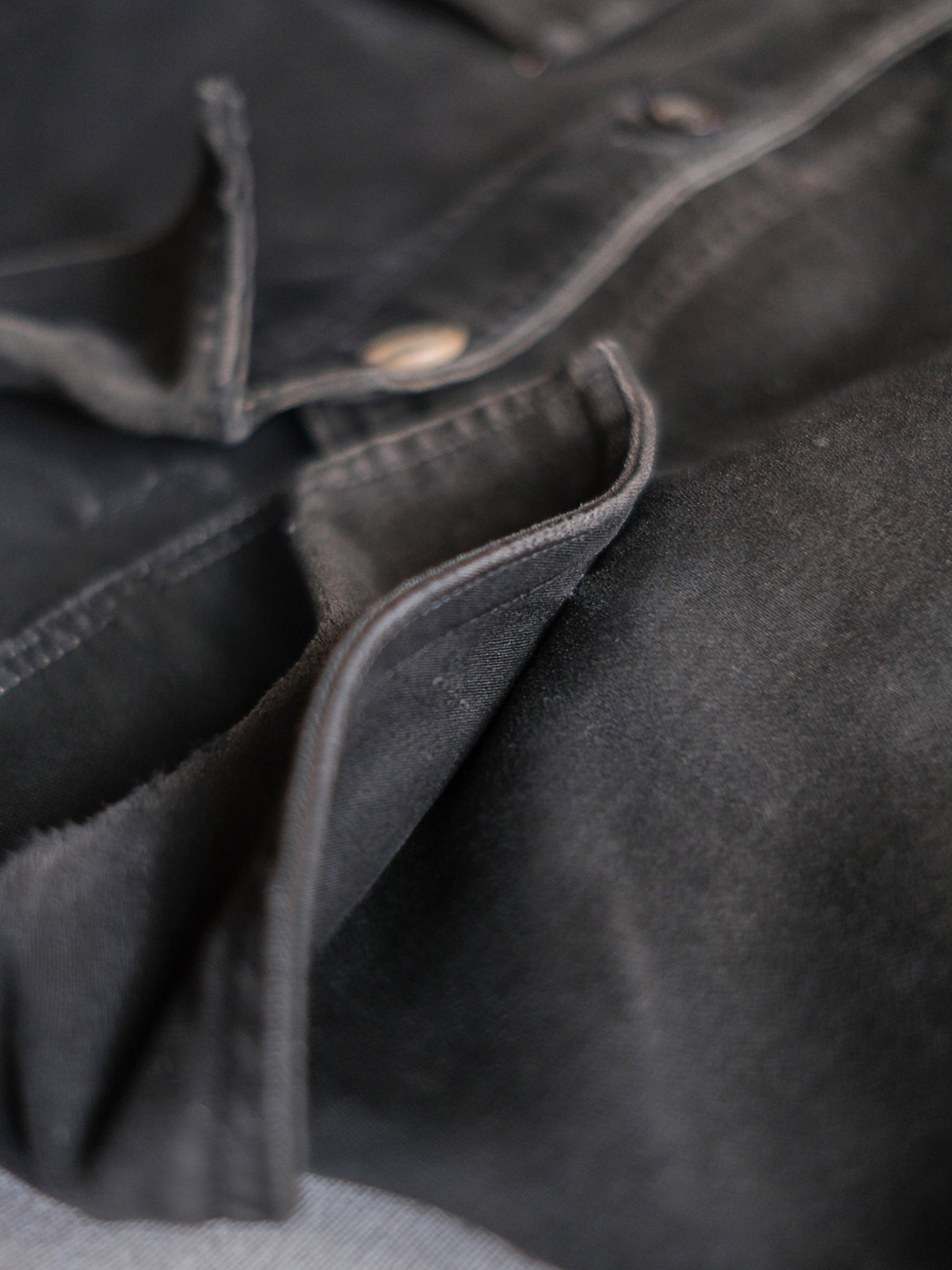 1940’s "Le Rustic" French Black Moleskin Work Jacket / 法國黑色工作外套