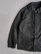 1940’s "Le Rustic" French Black Moleskin Work Jacket / 法國黑色工作外套