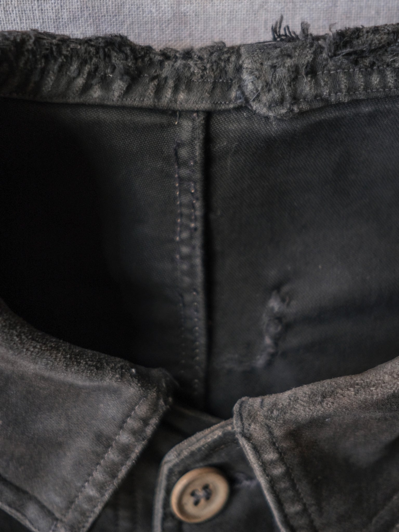 1940’s "Le Rustic" French Black Moleskin Work Jacket / 法國黑色工作外套