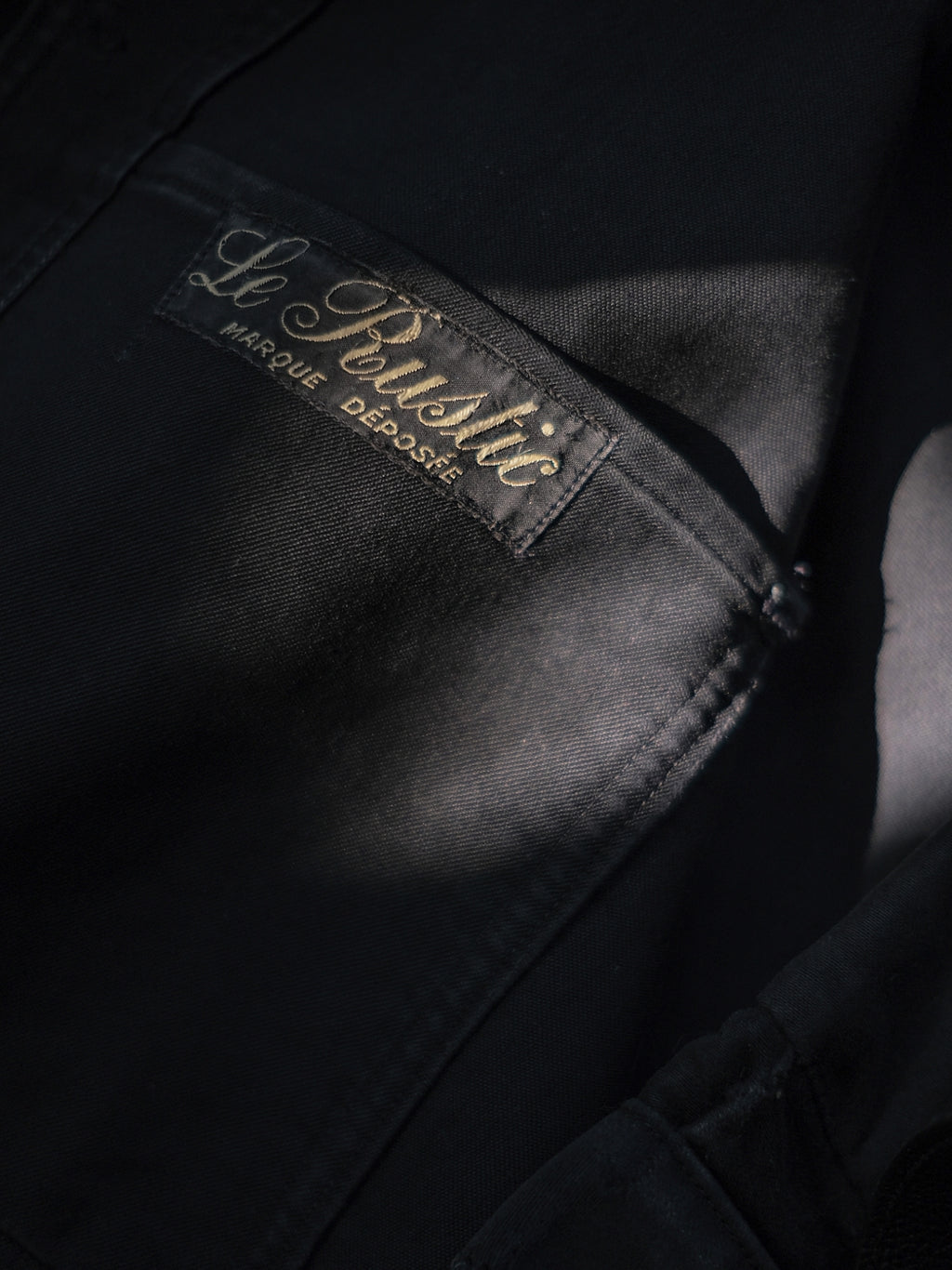 1940’s "Le Rustic" French Black Moleskin Work Jacket / 法國黑色工作外套