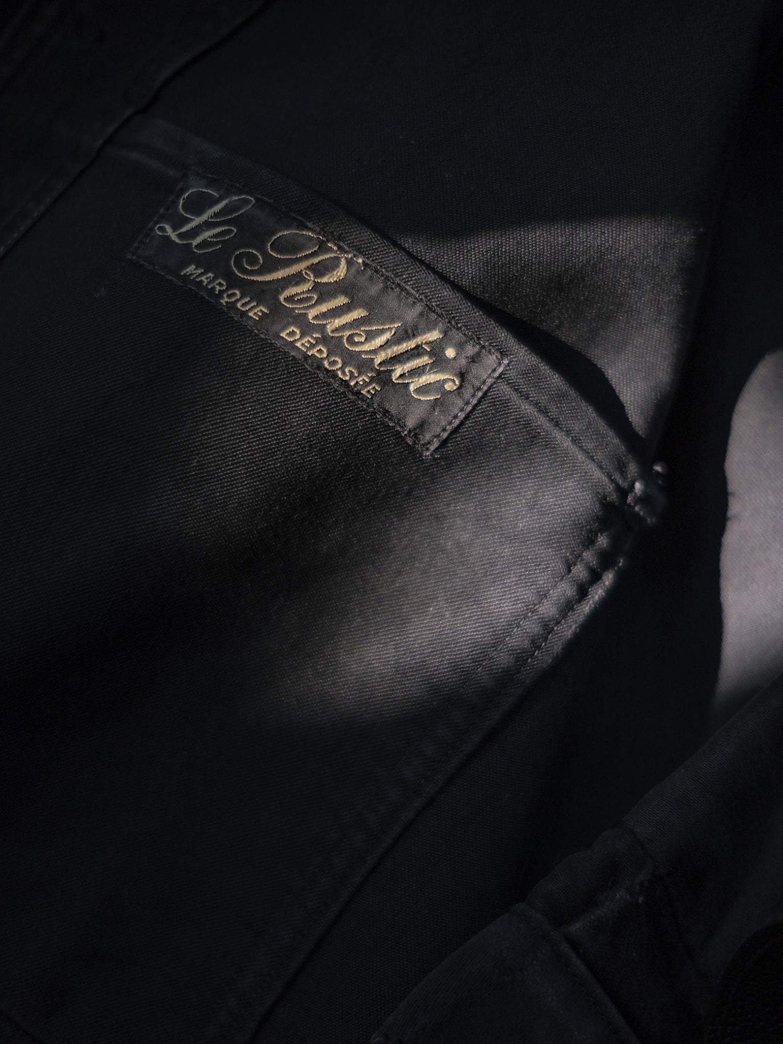 1940’s "Le Rustic" French Black Moleskin Work Jacket / 法國黑色工作外套