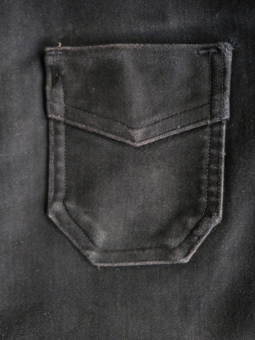 1940’s "Le Rustic" French Black Moleskin Work Jacket / 法國黑色工作外套