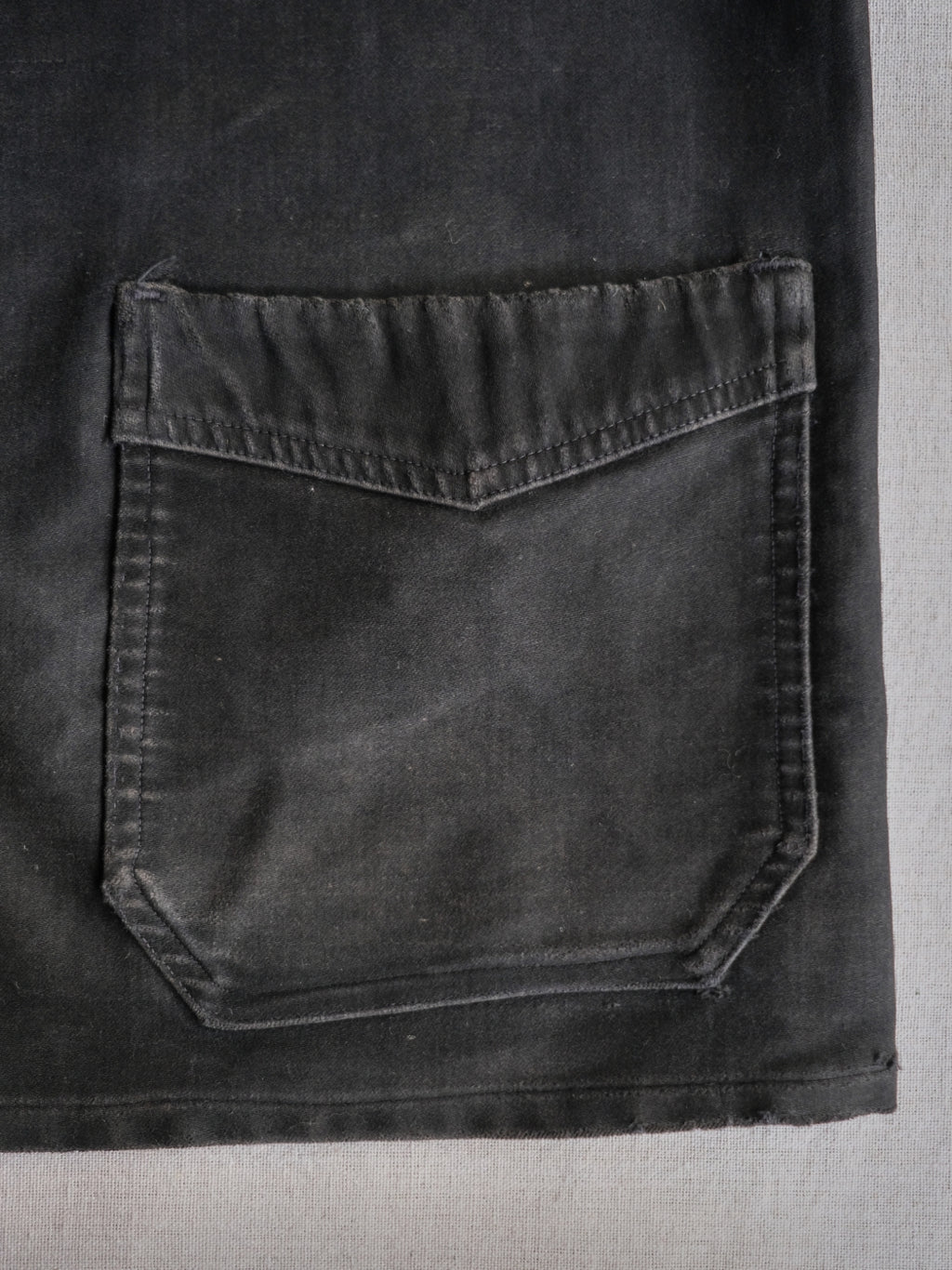 1940’s "Le Rustic" French Black Moleskin Work Jacket / 法國黑色工作外套