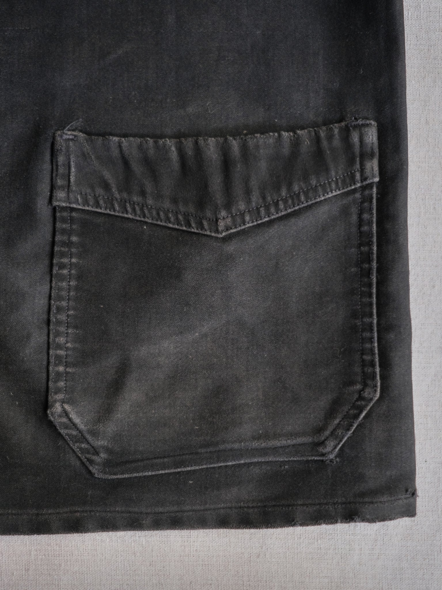 1940’s "Le Rustic" French Black Moleskin Work Jacket / 法國黑色工作外套