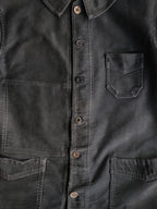 1940’s "Le Rustic" French Black Moleskin Work Jacket / 法國黑色工作外套