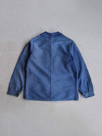 1940's "Le Mont St Michel" French Blue Moleskin Work Jacket / French work jacket 