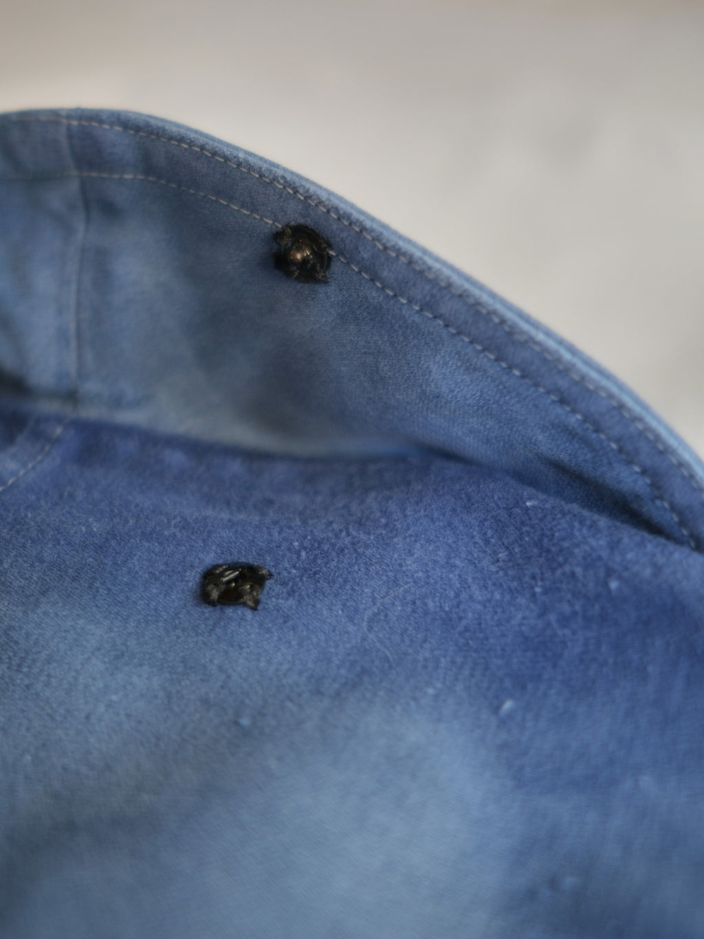 1940's "Le Mont St Michel" French Blue Moleskin Work Jacket / French work jacket 