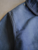 1940's "Le Mont St Michel" French Blue Moleskin Work Jacket / French work jacket 
