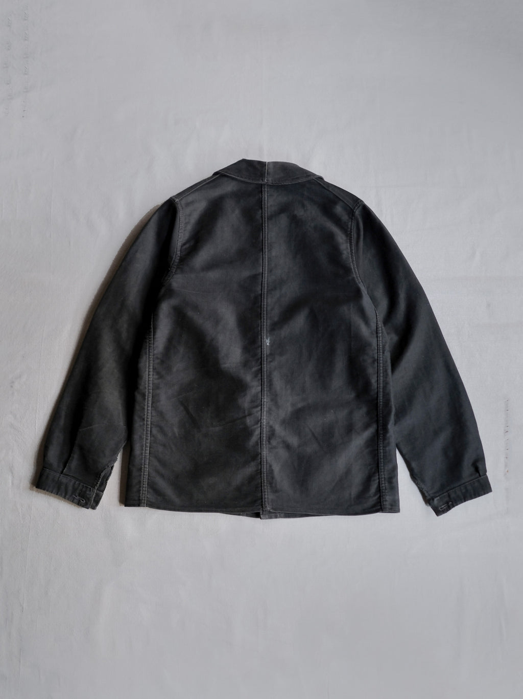 1940’s French Black Moleskin Work Jacket / 法國黑色工作外套
