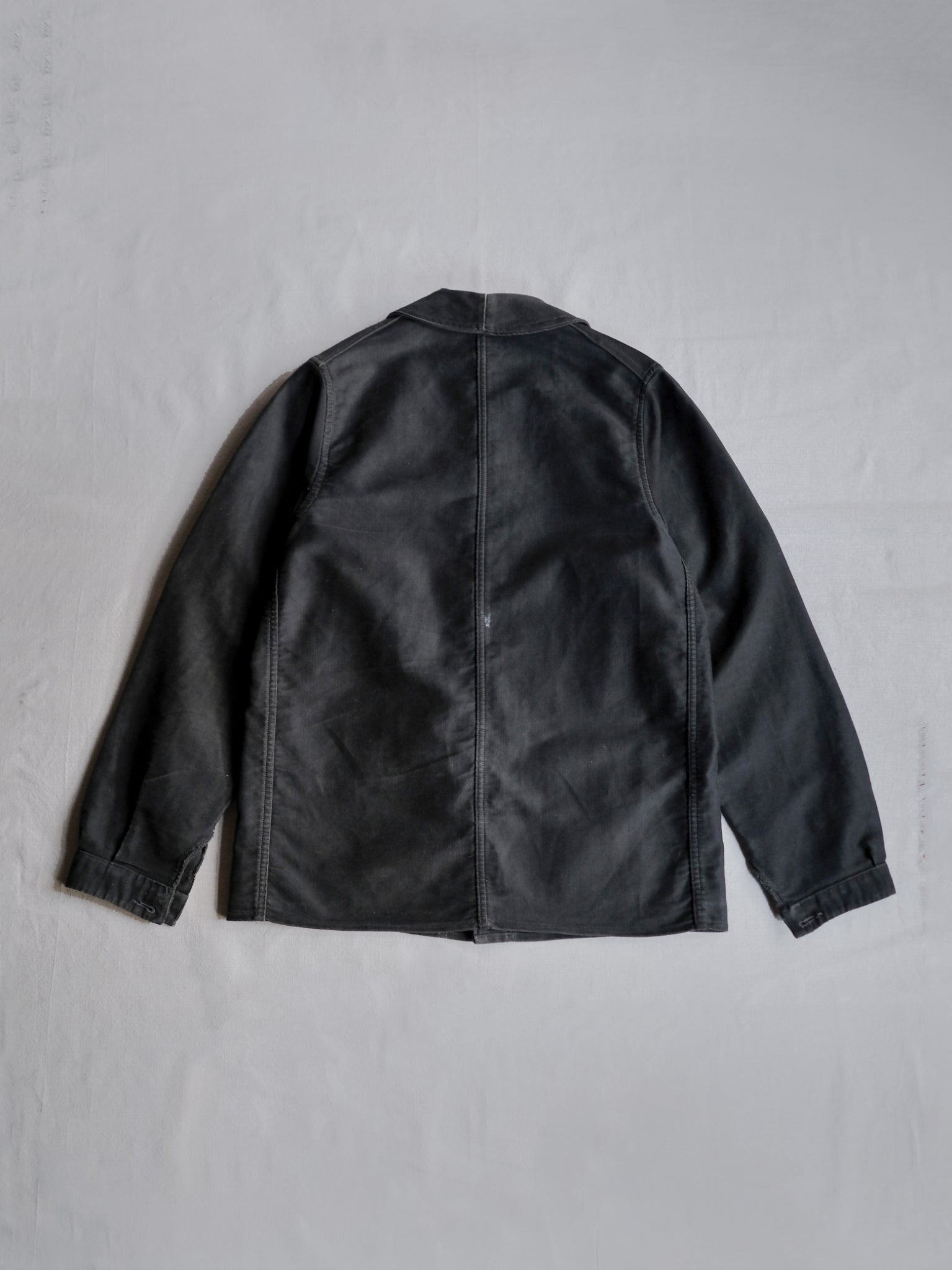 1940’s French Black Moleskin Work Jacket / 法國黑色工作外套