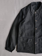 1940’s French Black Moleskin Work Jacket / 法國黑色工作外套
