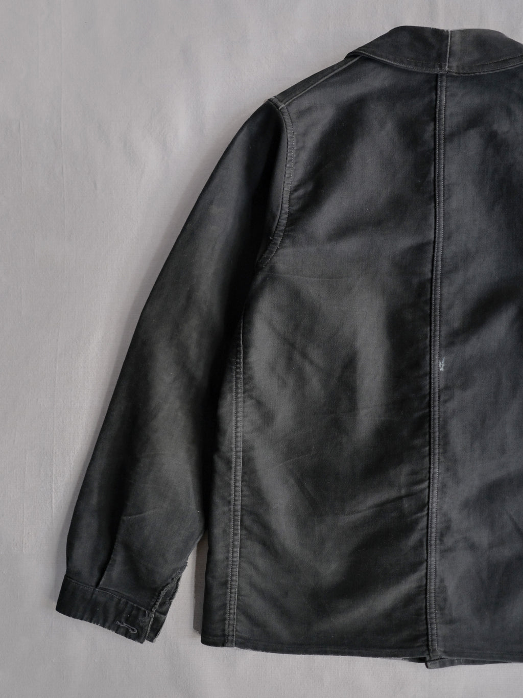 1940’s French Black Moleskin Work Jacket / 法國黑色工作外套