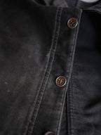 1940’s French Black Moleskin Work Jacket / 法國黑色工作外套
