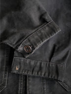 1940’s French Black Moleskin Work Jacket / 法國黑色工作外套