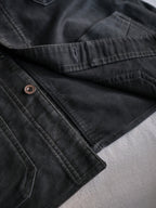 1940’s French Black Moleskin Work Jacket / 法國黑色工作外套