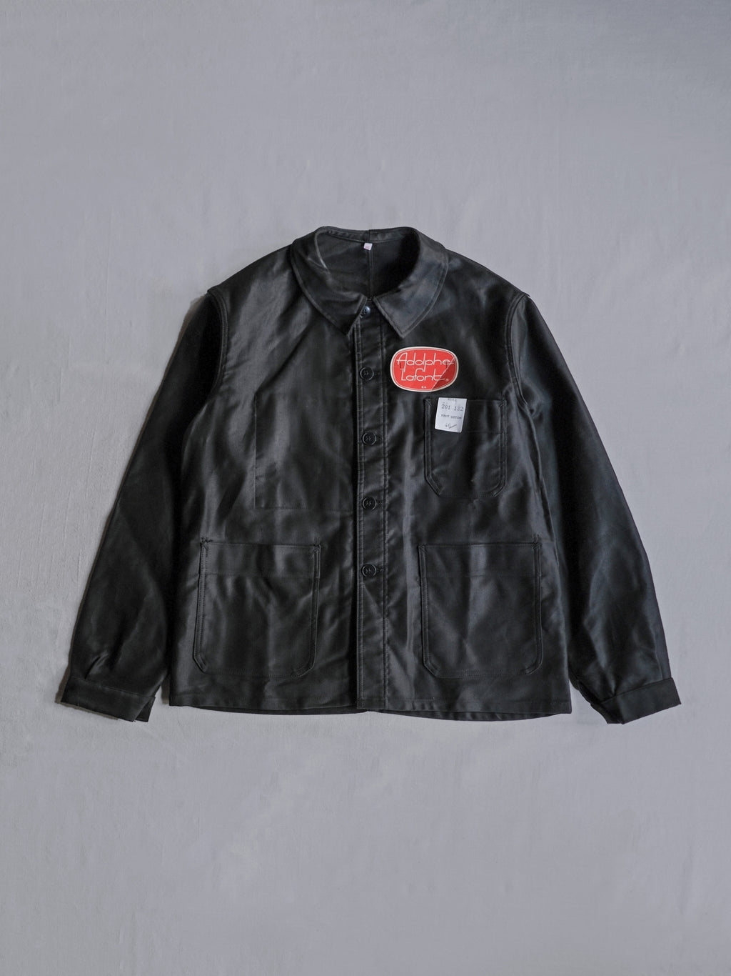 1950’s "Adolphe Lafont" Black Moleskin Work Jacket Deadstock / 法國黑色工作外套