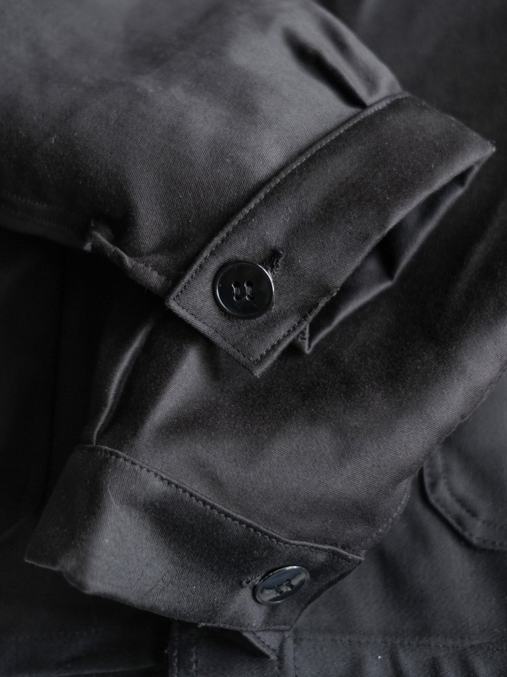 1950’s "Adolphe Lafont" Black Moleskin Work Jacket Deadstock / 法國黑色工作外套