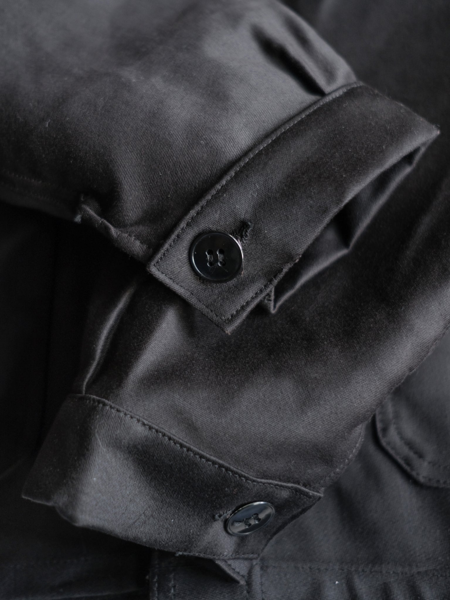 1950’s "Adolphe Lafont" Black Moleskin Work Jacket Deadstock / 法國黑色工作外套