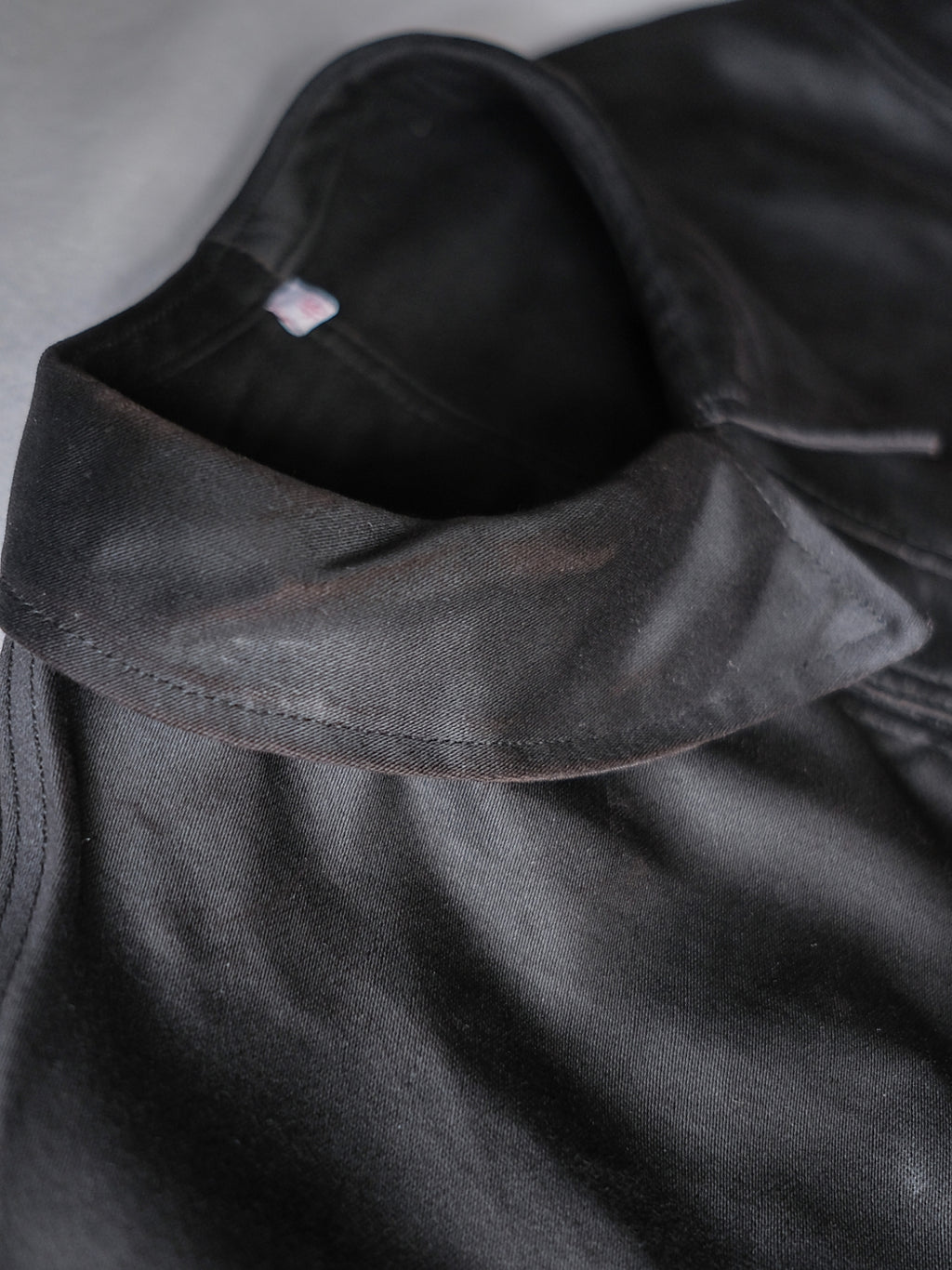 1950’s "Adolphe Lafont" Black Moleskin Work Jacket Deadstock / 法國黑色工作外套