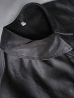 1950’s "Adolphe Lafont" Black Moleskin Work Jacket Deadstock / 法國黑色工作外套