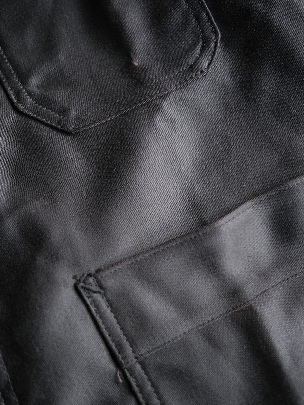 1950’s "Adolphe Lafont" Black Moleskin Work Jacket Deadstock / 法國黑色工作外套