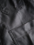 1950’s "Adolphe Lafont" Black Moleskin Work Jacket Deadstock / 法國黑色工作外套