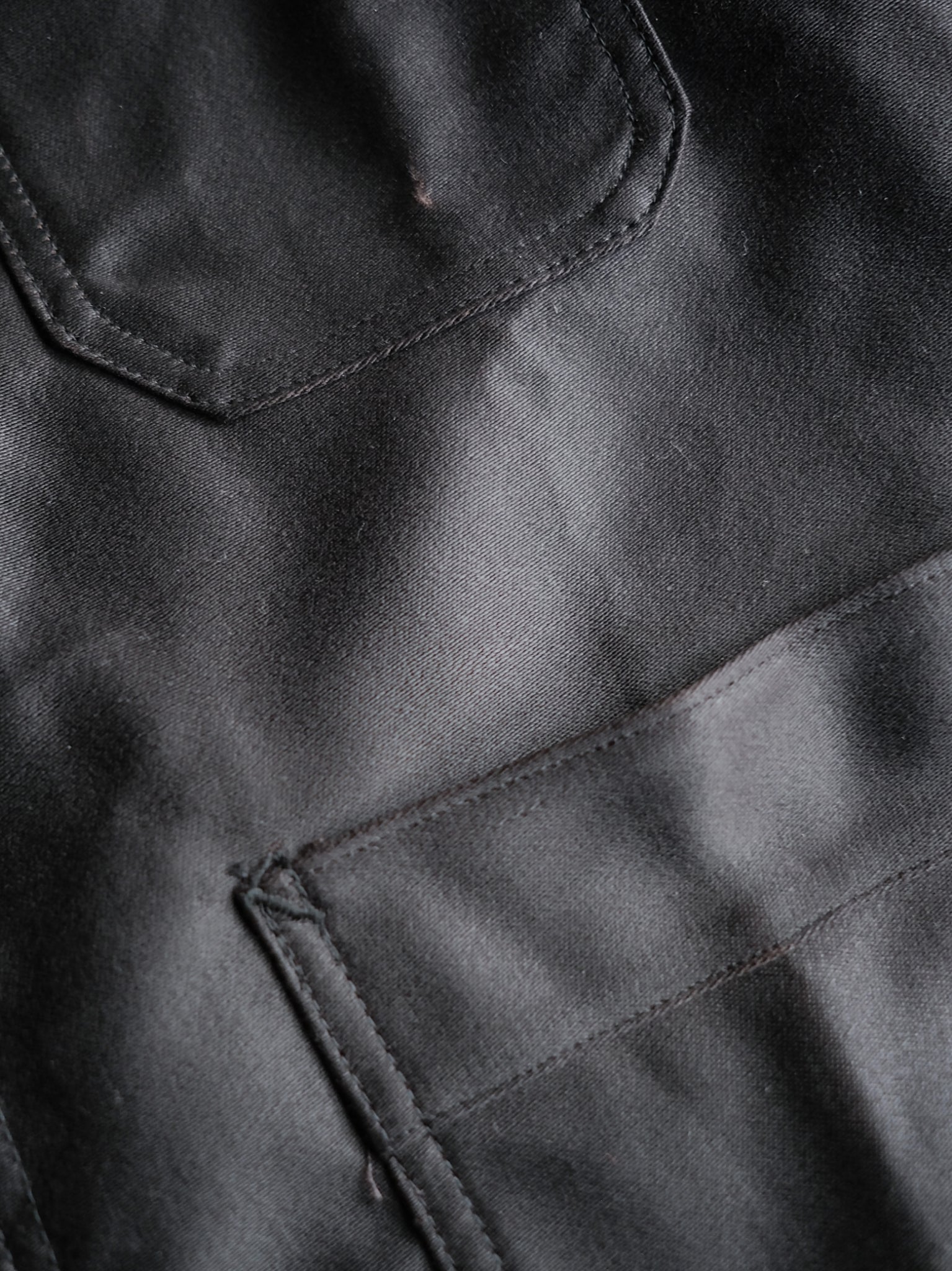 1950’s "Adolphe Lafont" Black Moleskin Work Jacket Deadstock / 法國黑色工作外套