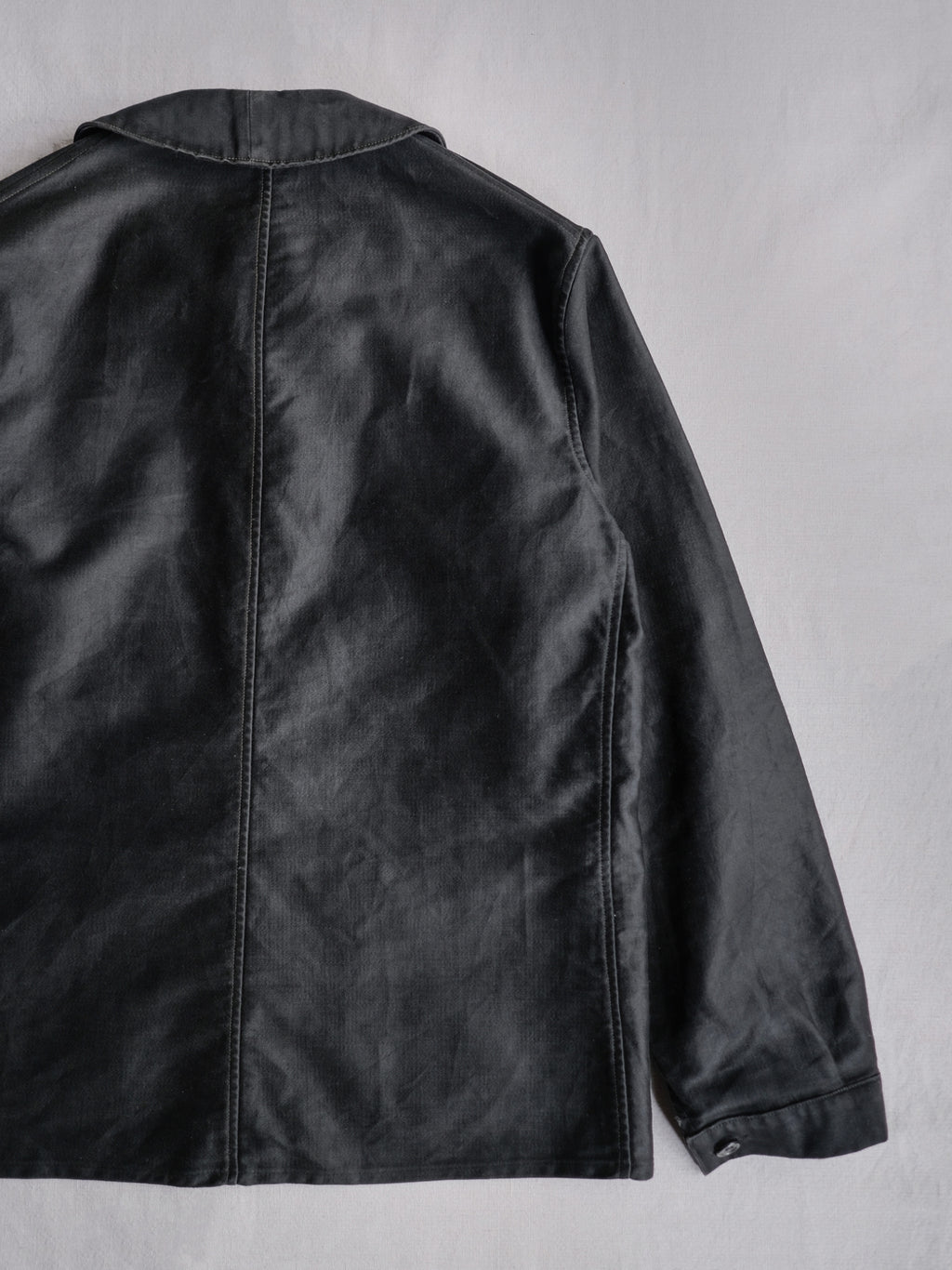 1940’s "PERRERO" French Black Moleskin Work Jacket / 法國黑色工作外套