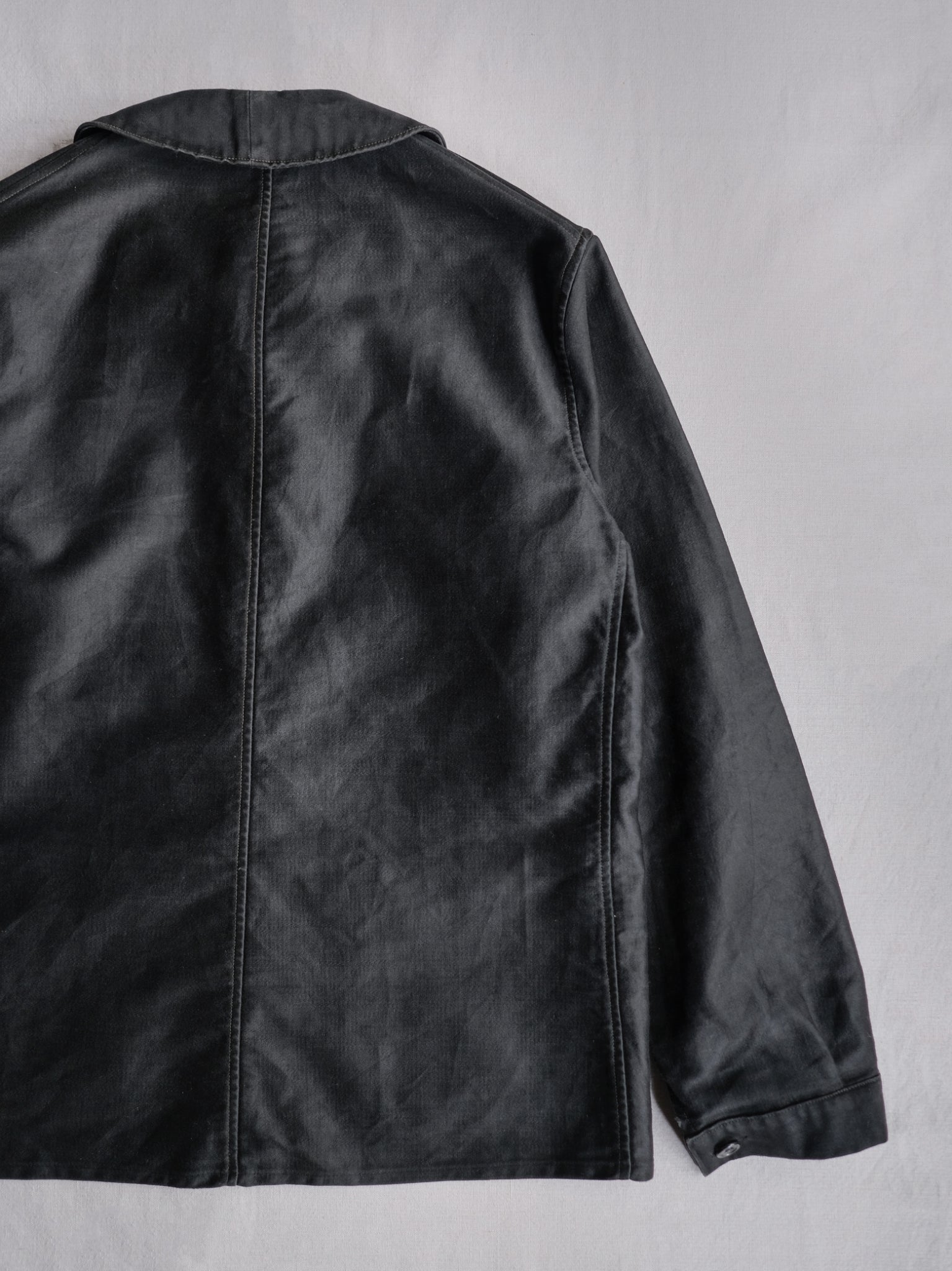 1940’s "PERRERO" French Black Moleskin Work Jacket / 法國黑色工作外套