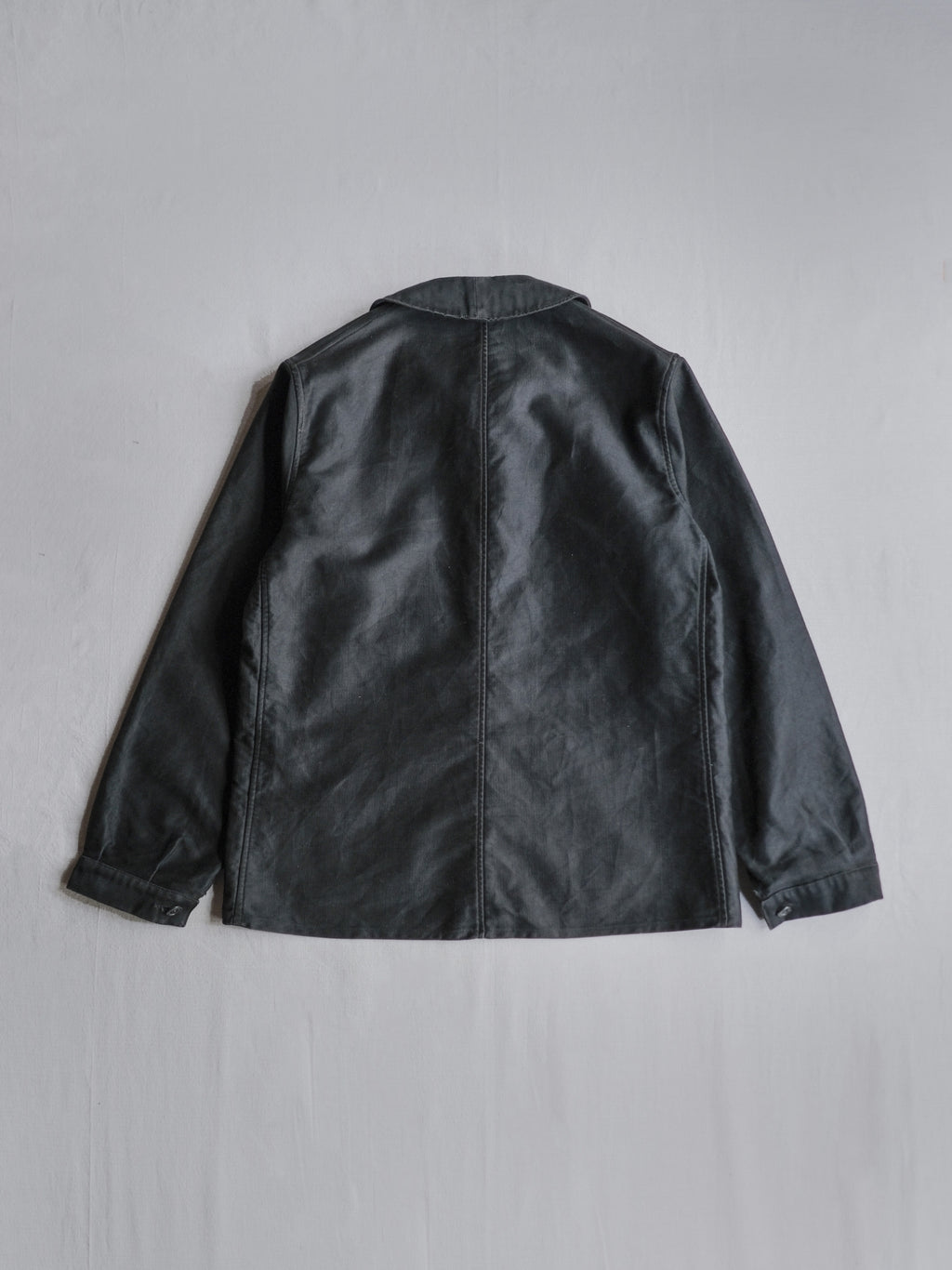 1940’s "PERRERO" French Black Moleskin Work Jacket / 法國黑色工作外套