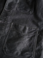 1940’s "PERRERO" French Black Moleskin Work Jacket / 法國黑色工作外套