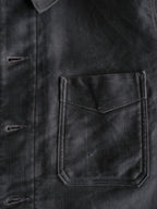 1940’s "PERRERO" French Black Moleskin Work Jacket / 法國黑色工作外套