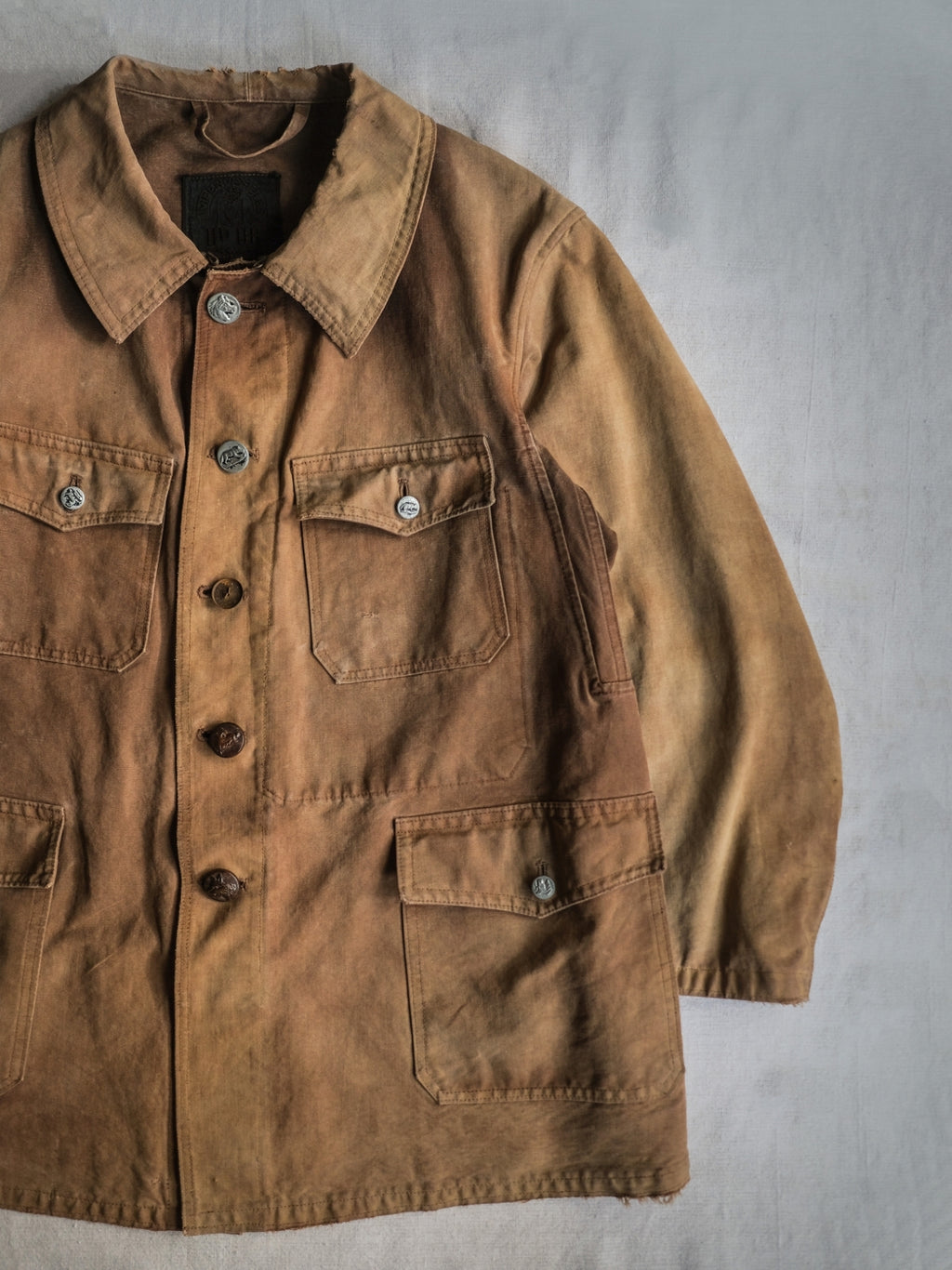 1940's "IMPERMÈABLES" French Canvas Hunting Jacket / 法國 帆布狩獵外套