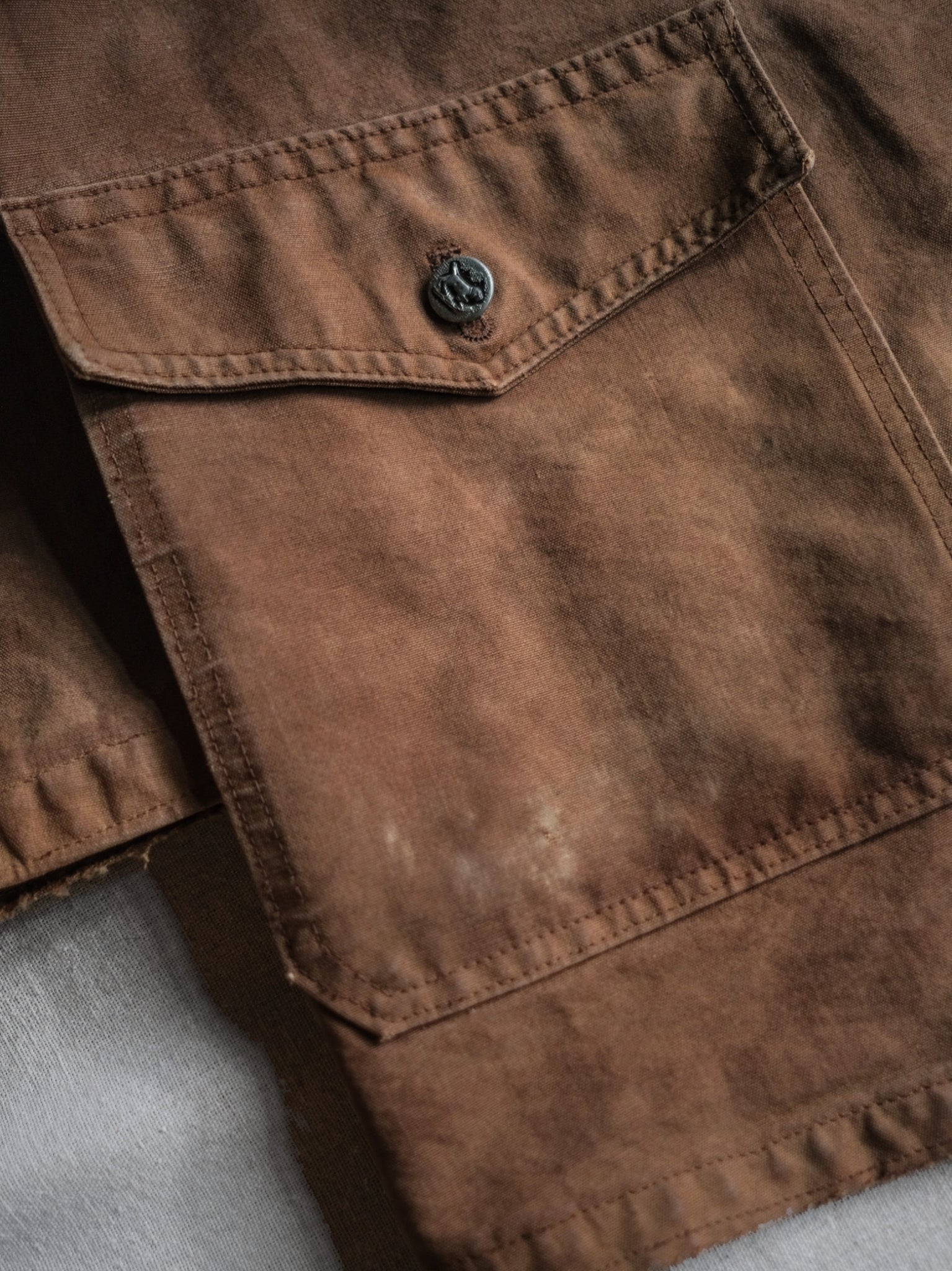 1940's "IMPERMÈABLES" French Canvas Hunting Jacket / 法國 帆布狩獵外套