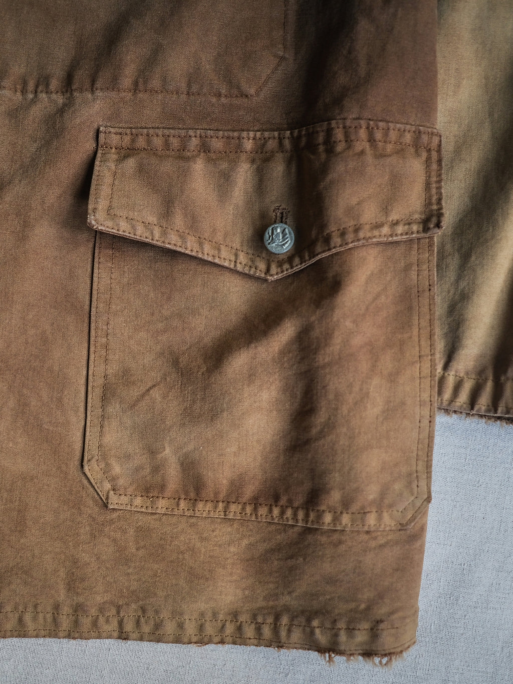 1940's "IMPERMÈABLES" French Canvas Hunting Jacket / 法國 帆布狩獵外套