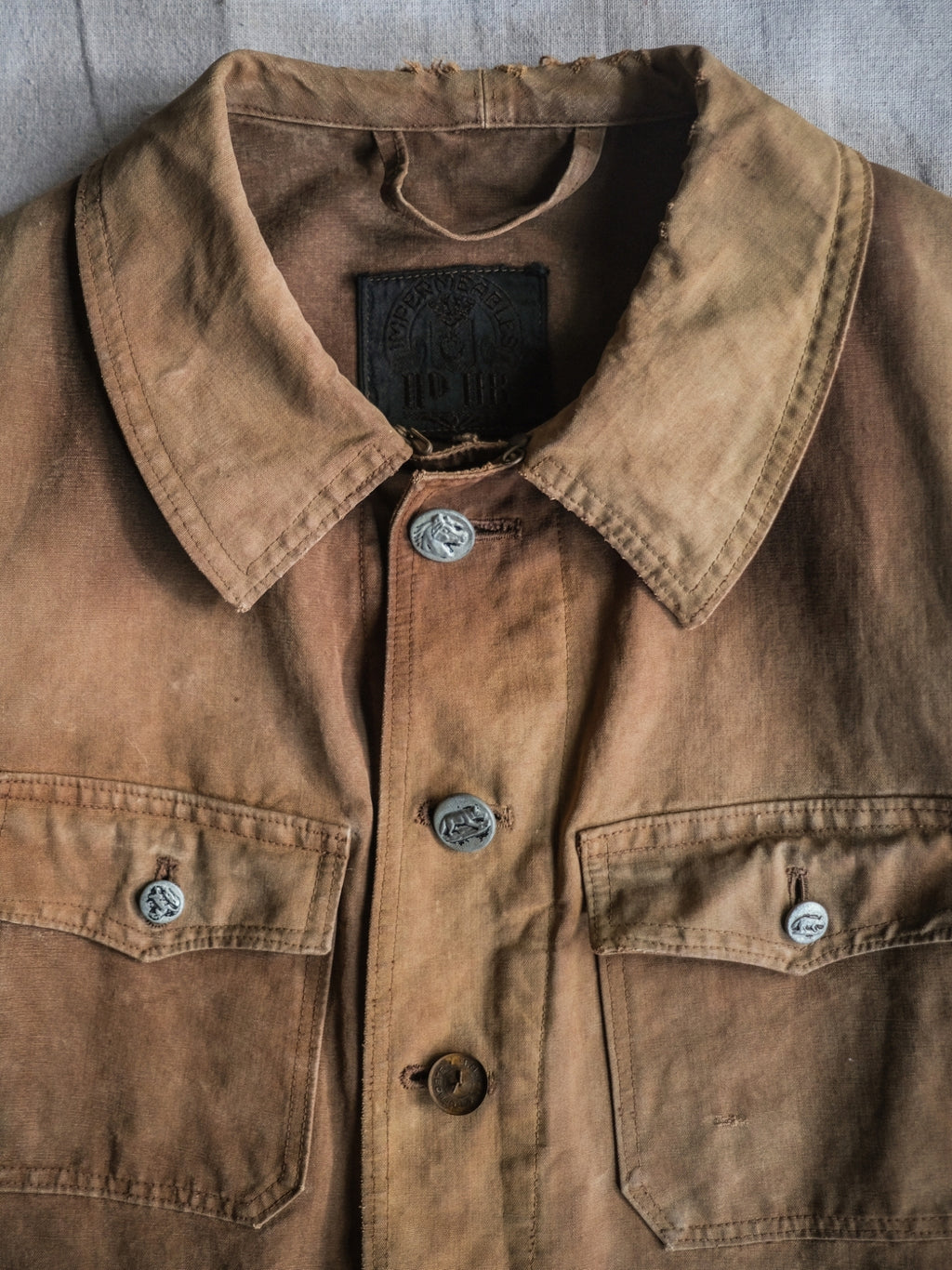 1940's "IMPERMÈABLES" French Canvas Hunting Jacket / 法國 帆布狩獵外套