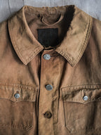 1940's "IMPERMÈABLES" French Canvas Hunting Jacket / 法國 帆布狩獵外套