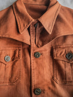 1930's French Brick Red Moleskin Hunting Jacket / 法國磚紅狩獵外套