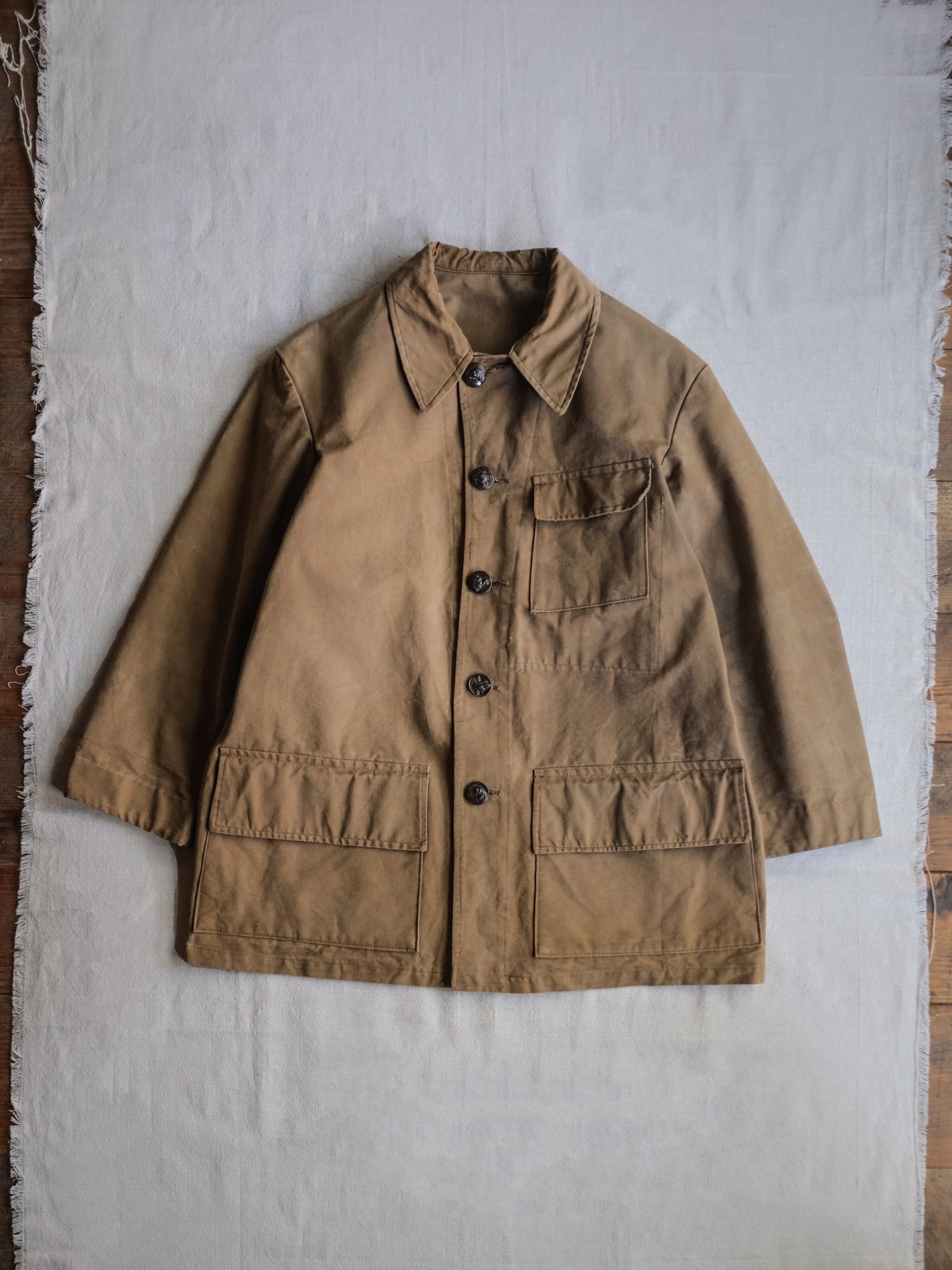 1950's French Canvas Hunting Jacket / 法國 帆布狩獵外套