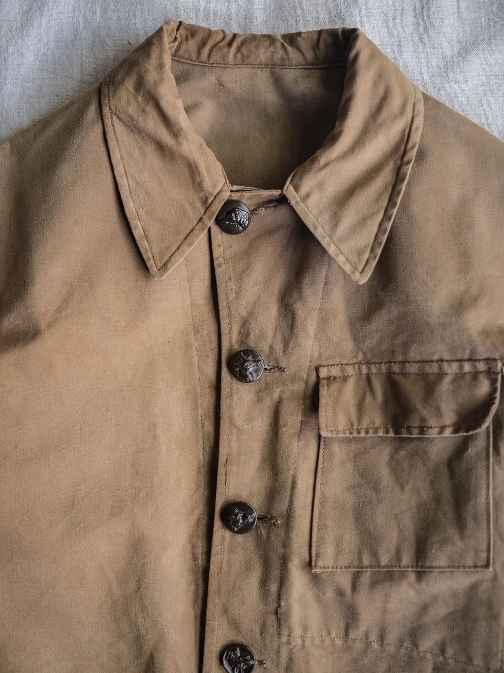1950's French Canvas Hunting Jacket / 法國 帆布狩獵外套