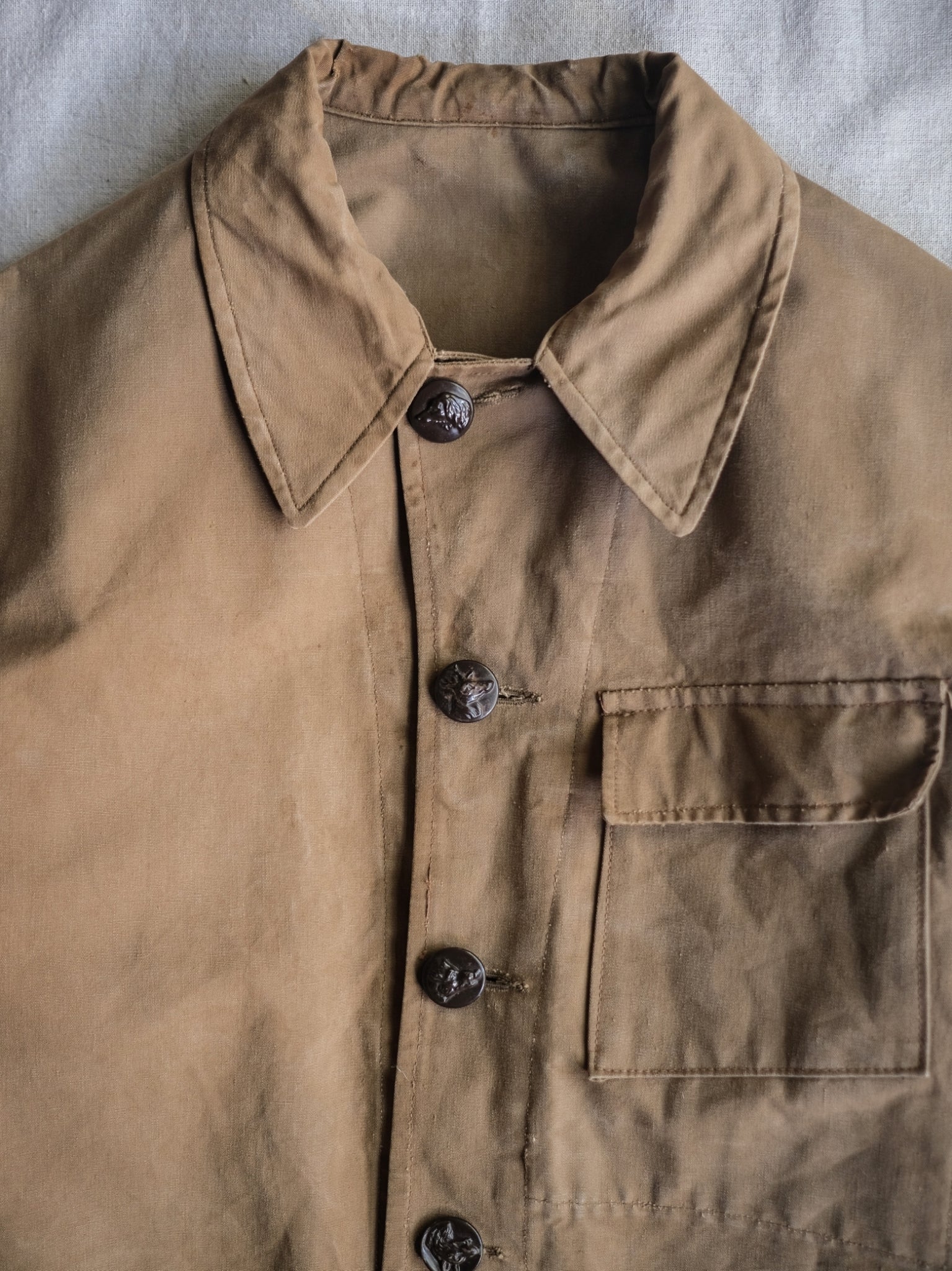 1950's French Canvas Hunting Jacket / 法國 帆布狩獵外套