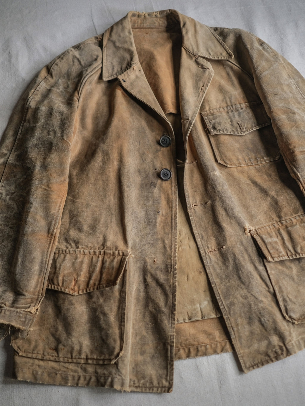 1950's French Canvas Hunting Jacket / 法國 帆布狩獵外套