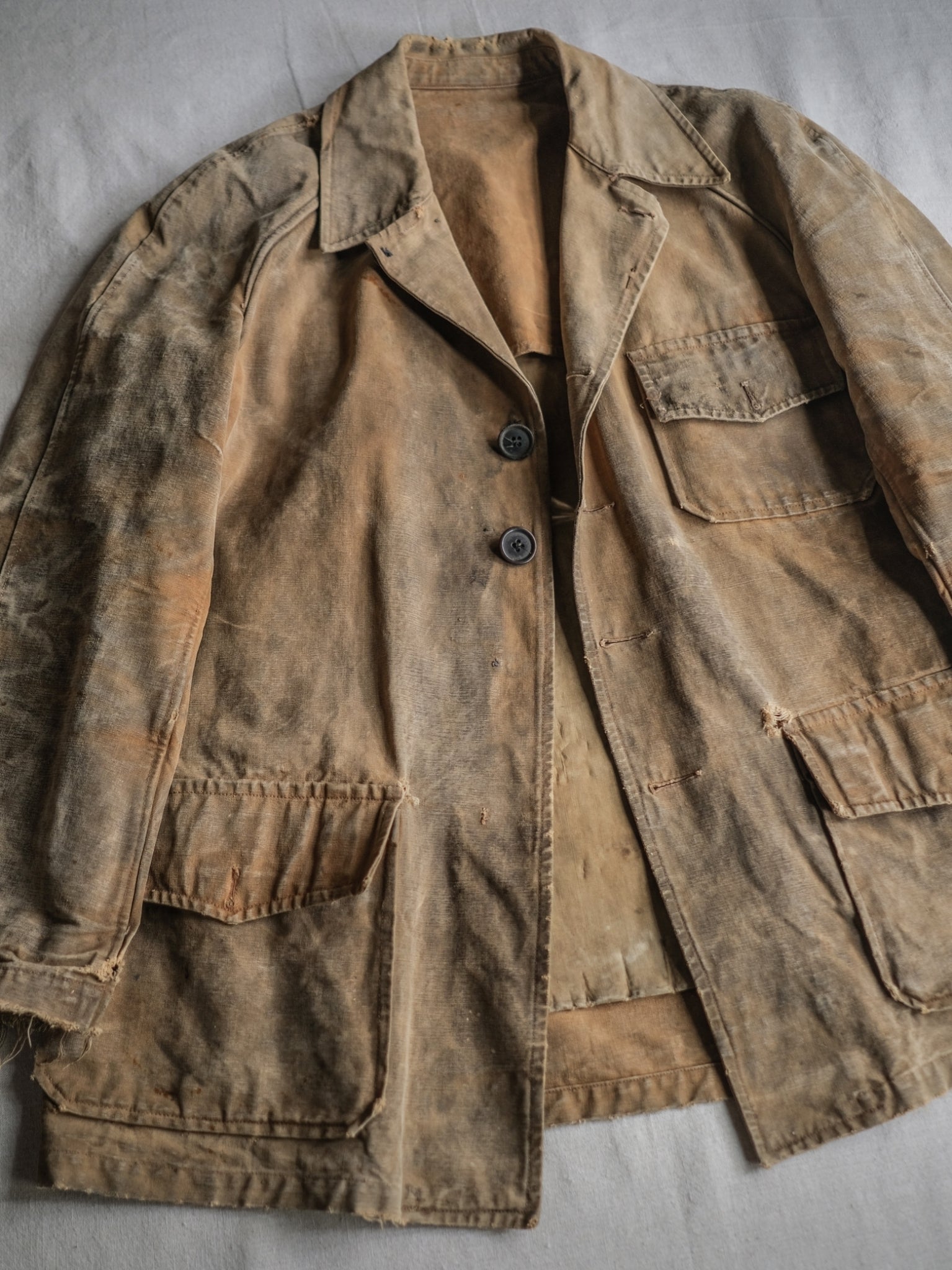 1950's French Canvas Hunting Jacket / 法國 帆布狩獵外套