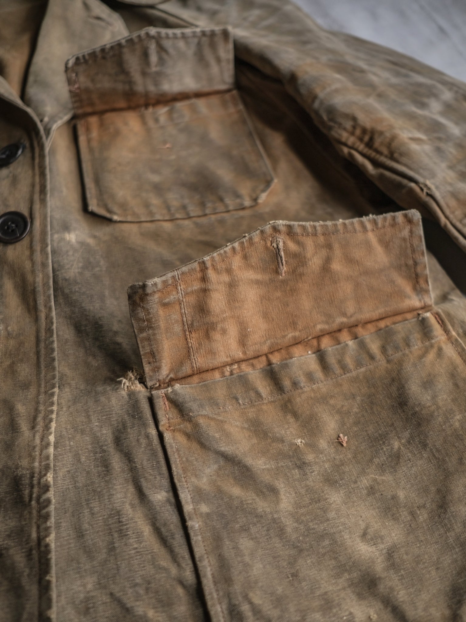 1950's French Canvas Hunting Jacket / 法國 帆布狩獵外套