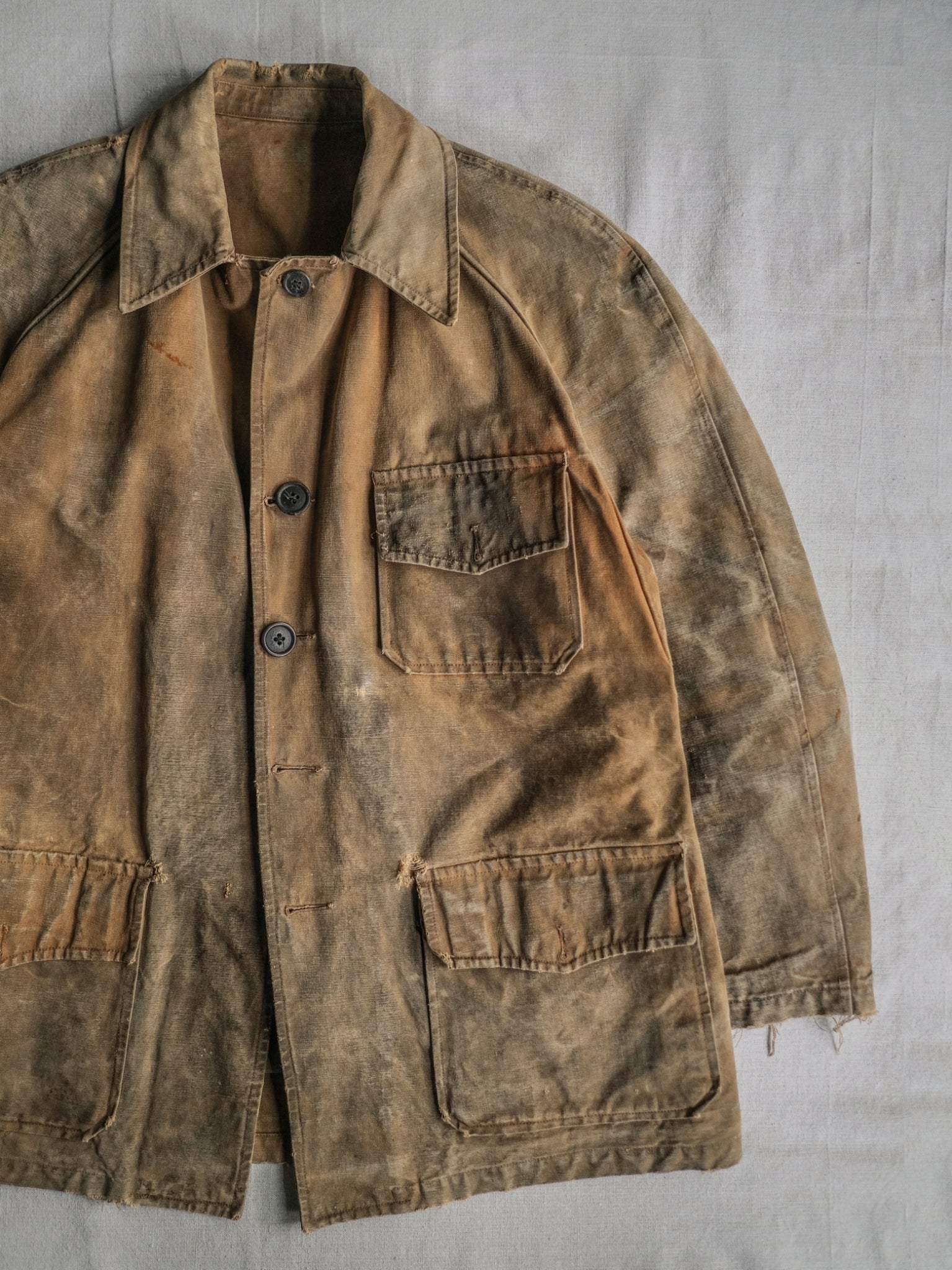 1950's French Canvas Hunting Jacket / 法國 帆布狩獵外套