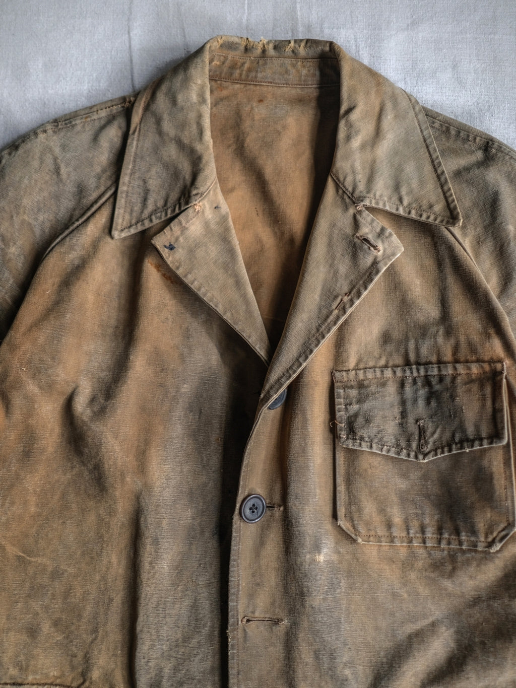 1950's French Canvas Hunting Jacket / 法國 帆布狩獵外套